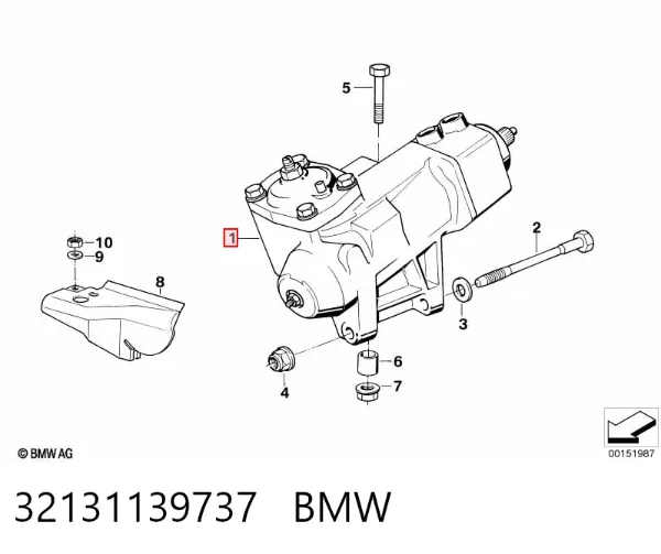 Рульовий редуктор 32131139737 BMW