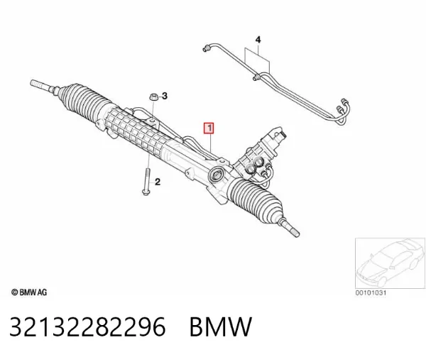 Рульова рейка 32132282296 BMW