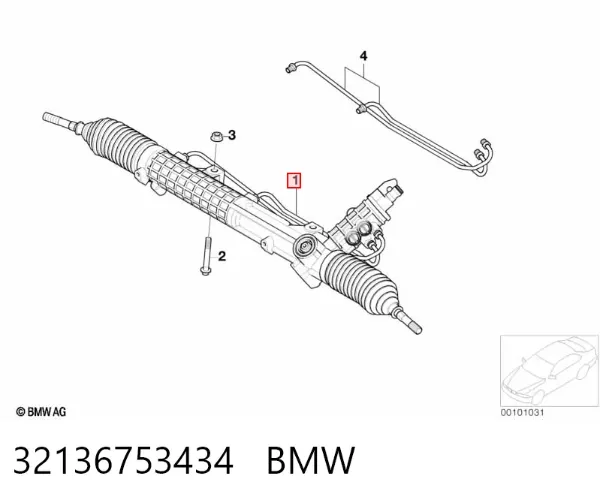 Рульова рейка 32136753434 BMW