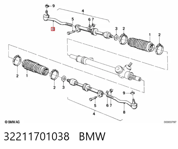 Рульовий наконечник 32211701038 BMW