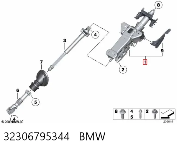 Рульова колонка BMW 5 F10