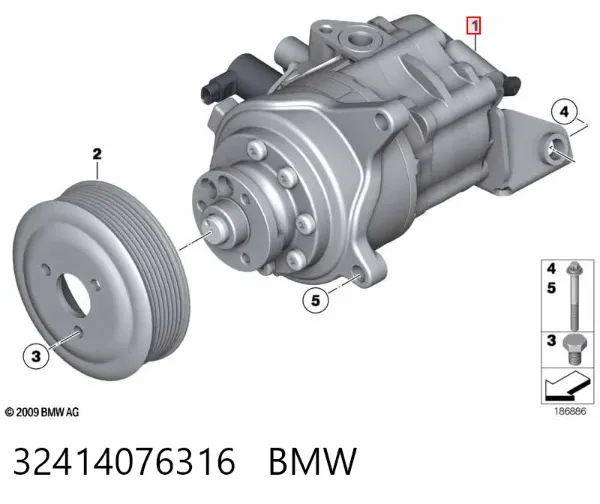 Насос ГУР 32414076316 BMW