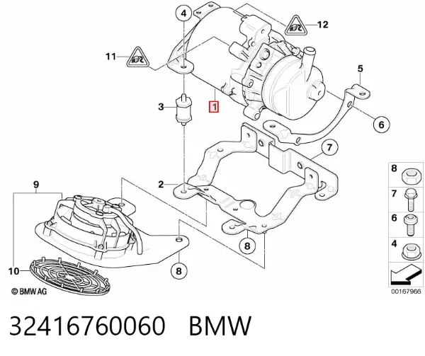 Насос ГУР 32416760060 BMW