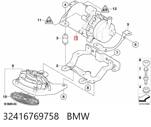 Насос ГУР 32416769758 BMW