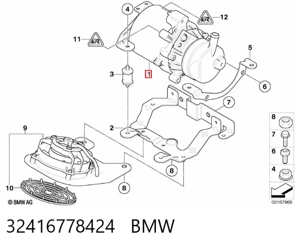 Насос ГУР 32416778424 BMW