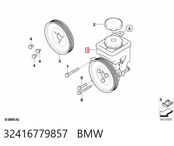 Насос ГУР 32416779857 BMW