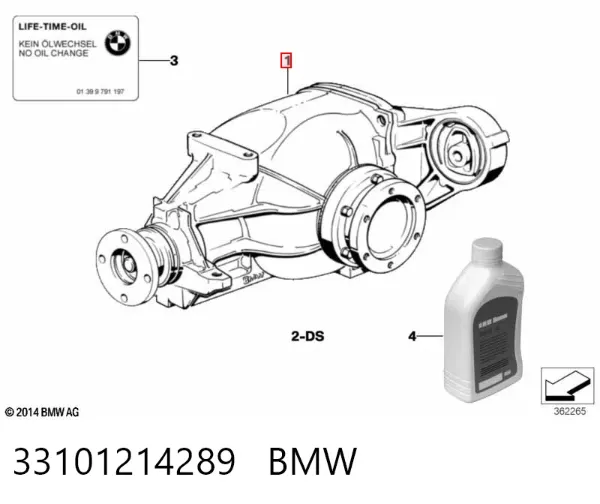 Задній редуктор 33101214289 BMW