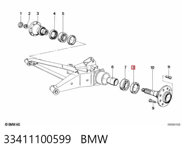 Сальник коленвалу 33411100599 BMW