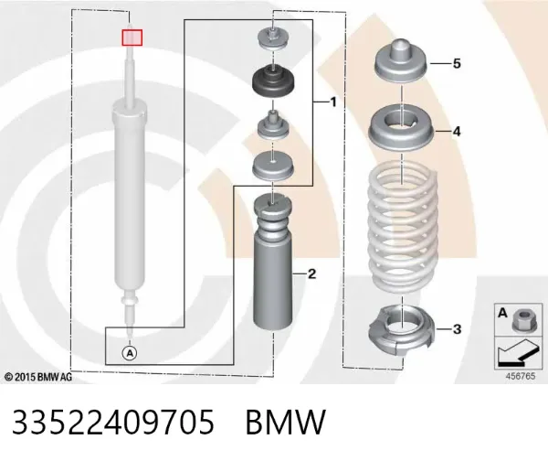 Опора амортизатора заднього 33522409705 BMW