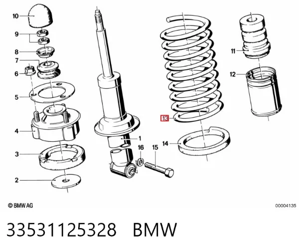 Задні пружини 33531125328 BMW