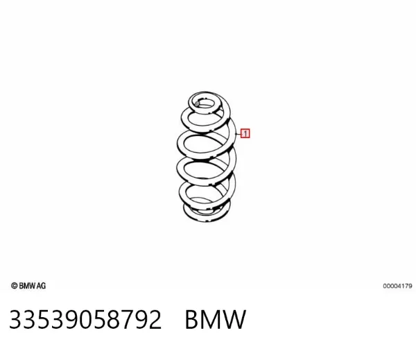 Задні пружини 33539058792 BMW
