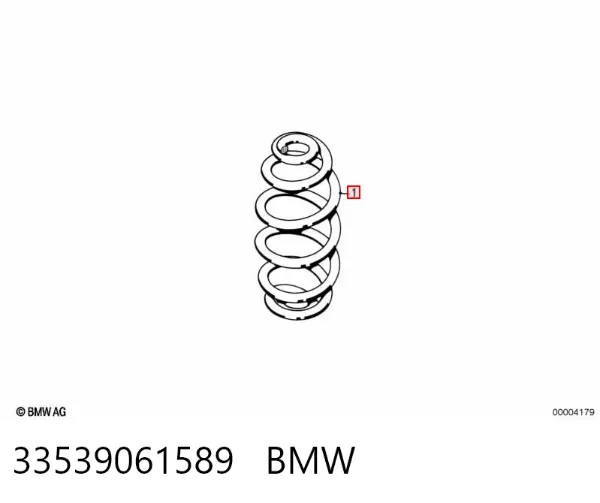 Задні пружини 33539061589 BMW
