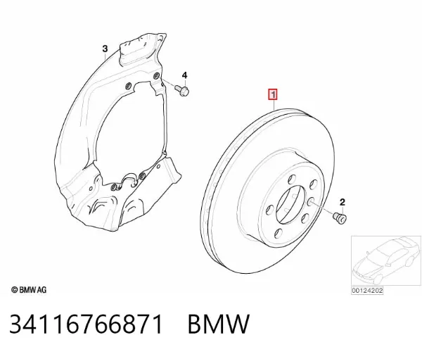 Гальмівні диски передні 34116766871 BMW