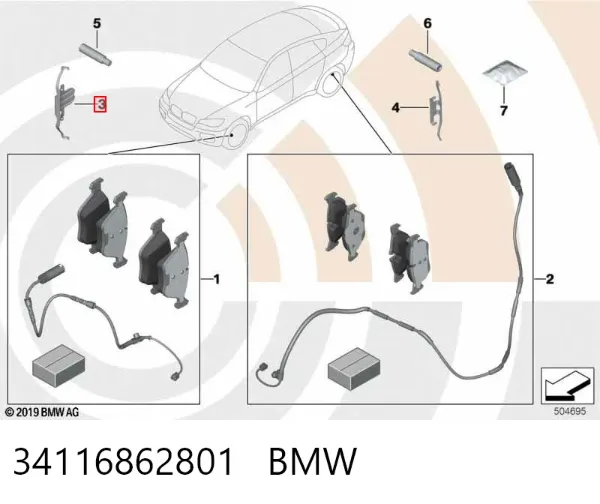  34116862801 BMW