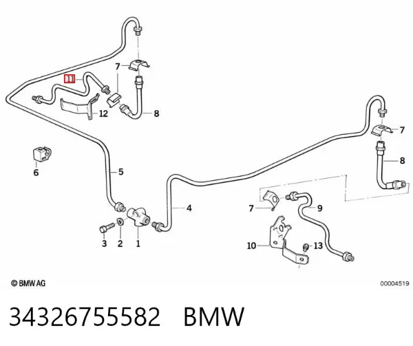 Моторчик омивача 34326755582 BMW