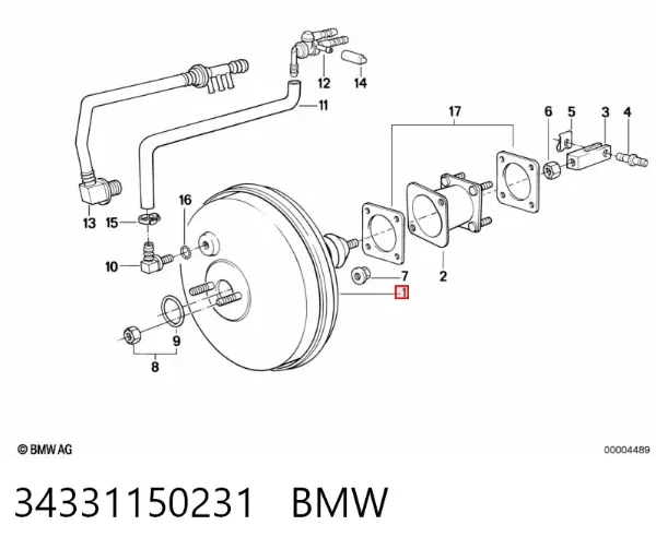 Підсилювач гальм BMW 5 E28