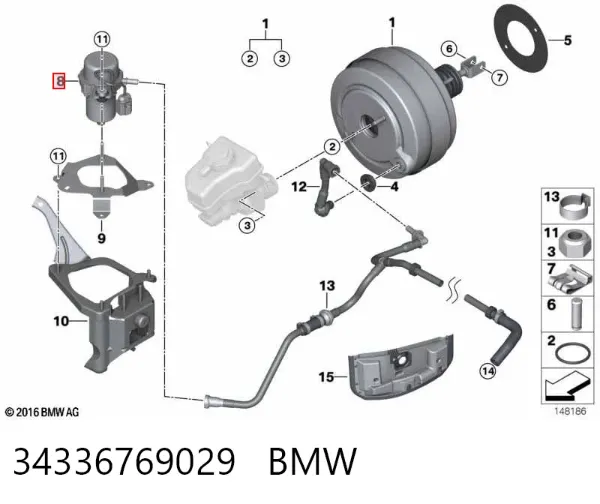 Вакуумний насос 34336769029 BMW