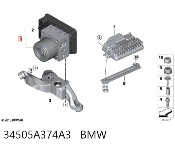 Блок АБС 34505A374A3 BMW