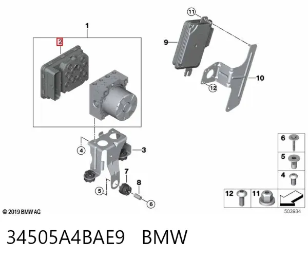  34505A4BAE9 BMW