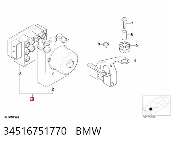 Блок АБС 34516751770 BMW