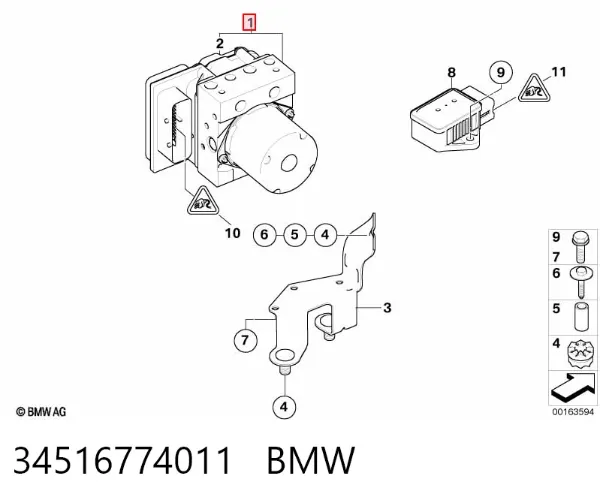 Блок АБС BMW 5 E61