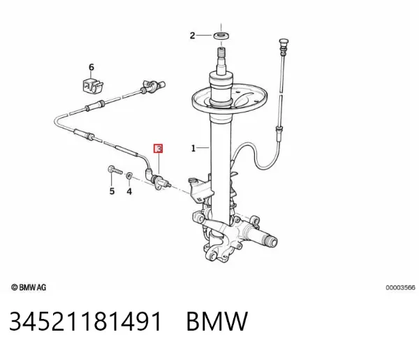 Датчик АБС передній 34521181491 BMW