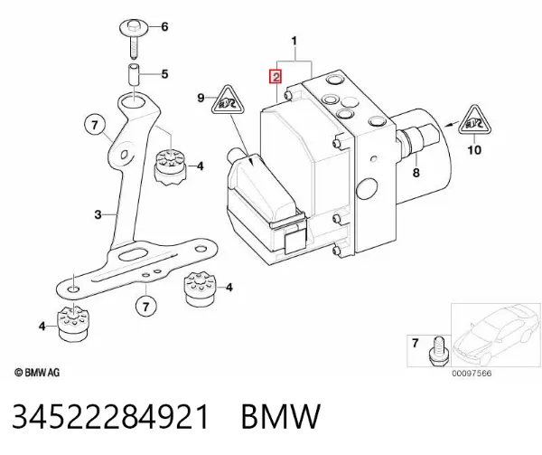 Блок АБС 34522284921 BMW
