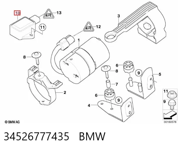 Датчик частоти обертання DSC 34526777435 BMW