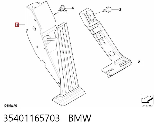 Педаль газу BMW 7 E38