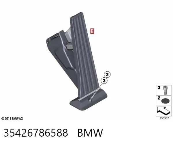 Педаль газу 35426786588 BMW