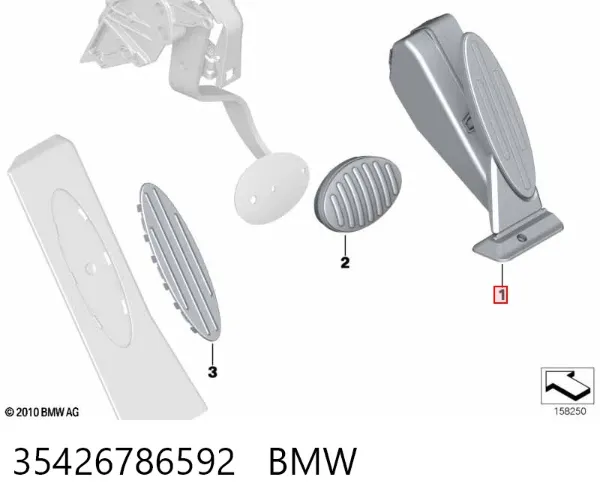 Педаль газу 35426786592 BMW