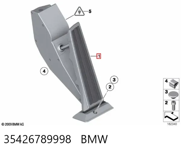 Педаль газу 35426789998 BMW