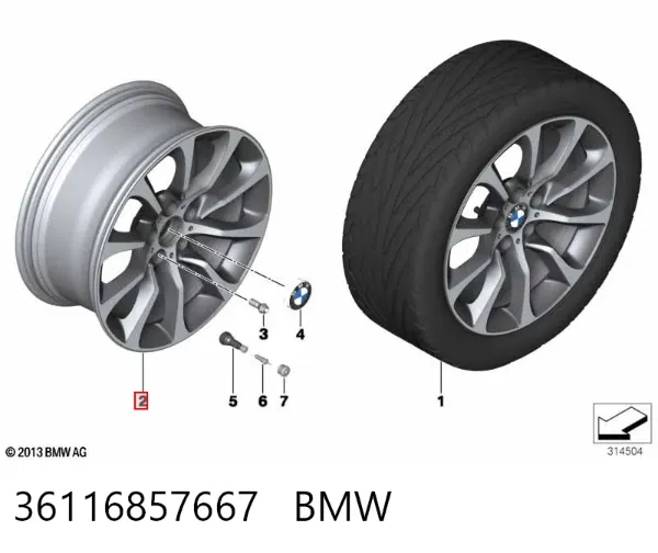  36116857667 BMW