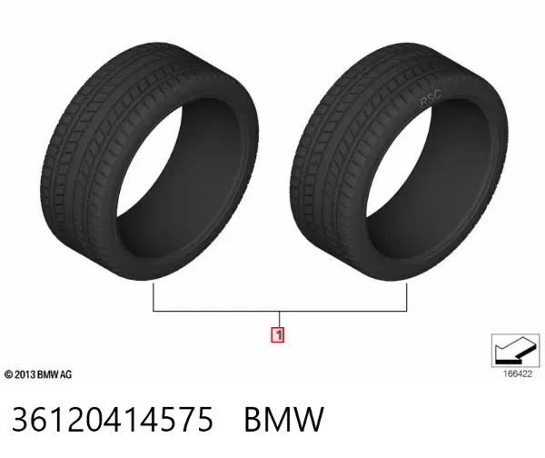 Шини всесезонні 36120414575 BMW