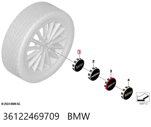 Ковпаки 36122469709 BMW