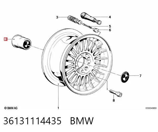 Ковпаки 36131114435 BMW