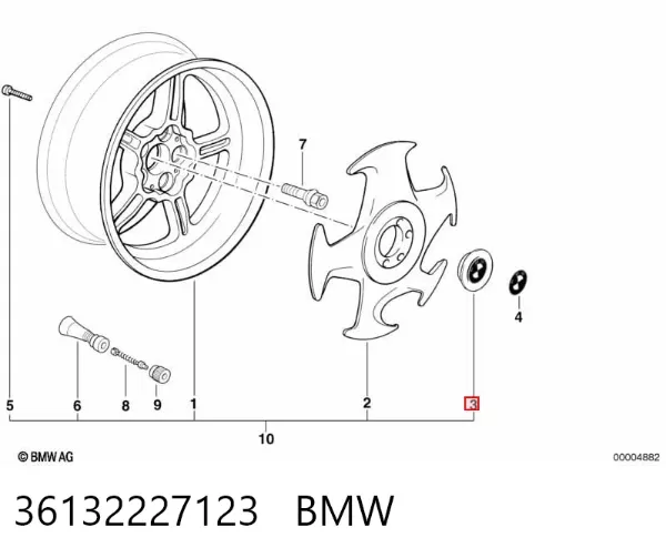 Ковпаки 36132227123 BMW