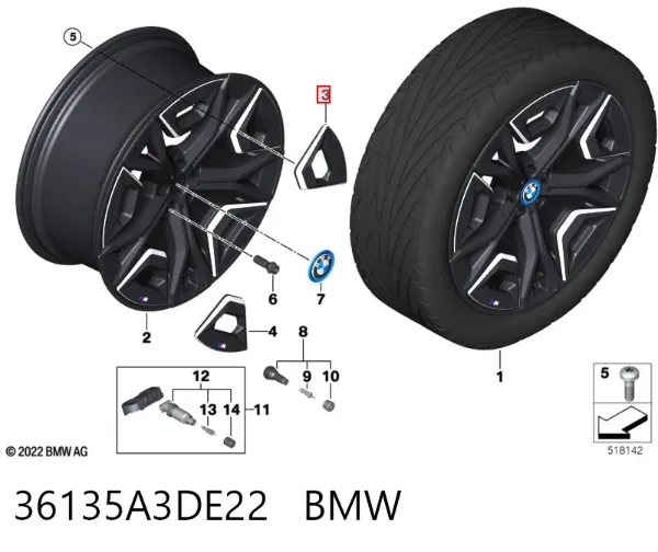  36135A3DE22 BMW