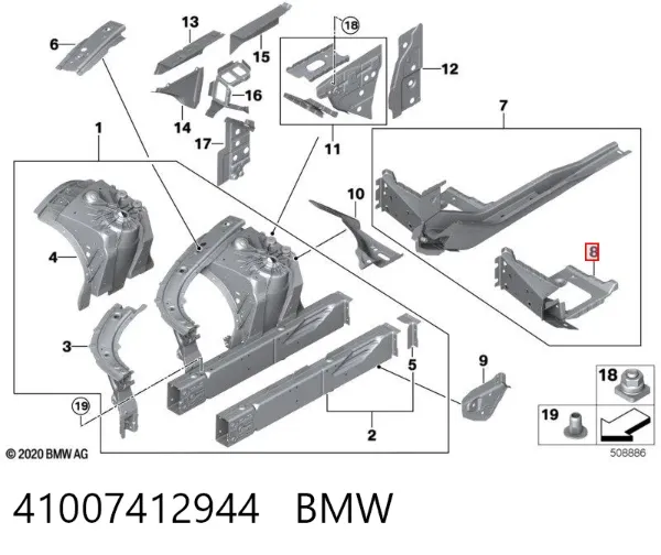  41007412944 BMW