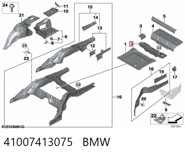  41007413075 BMW