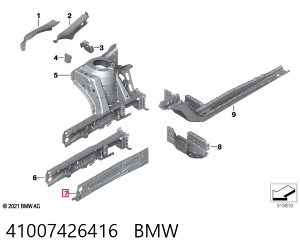  41007426416 BMW