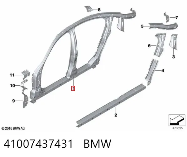  41007437431 BMW