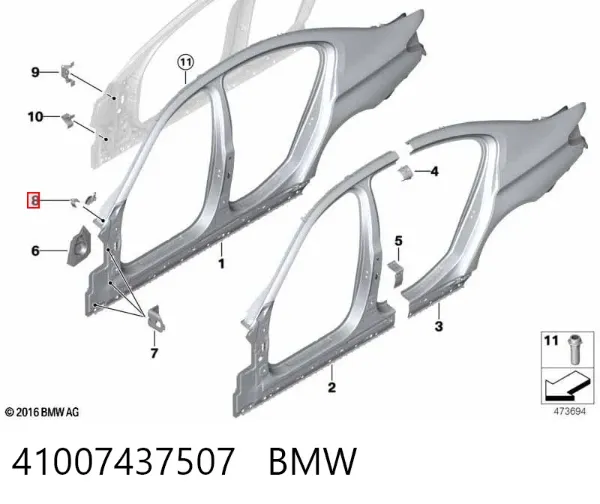  41007437507 BMW