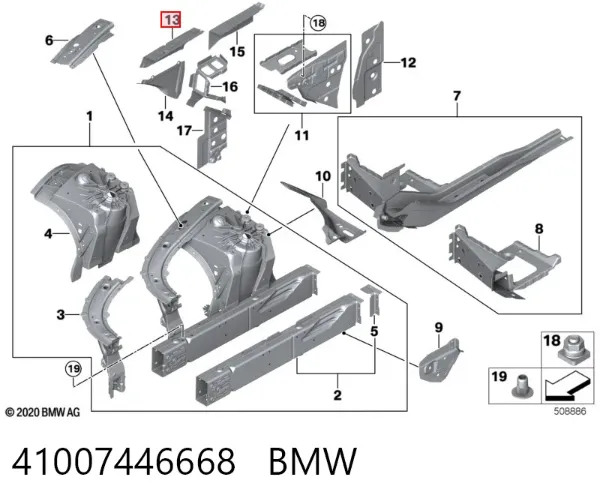  41007446668 BMW