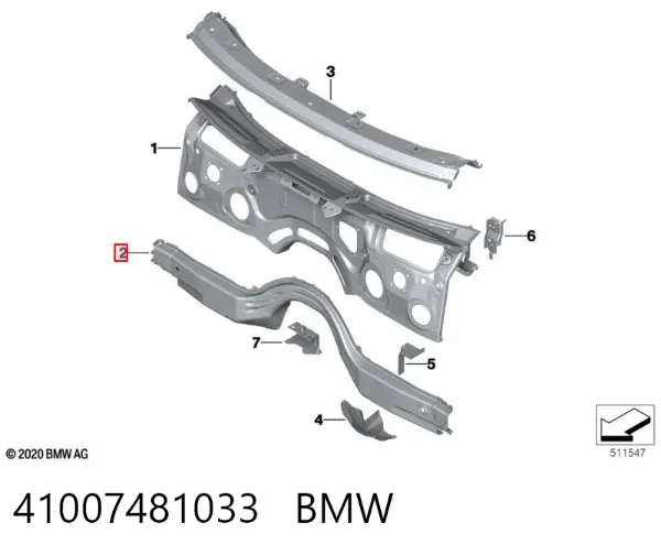  41007481033 BMW