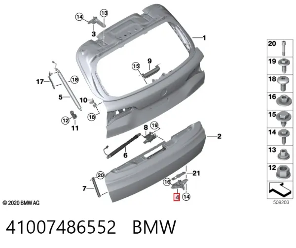  41007486552 BMW