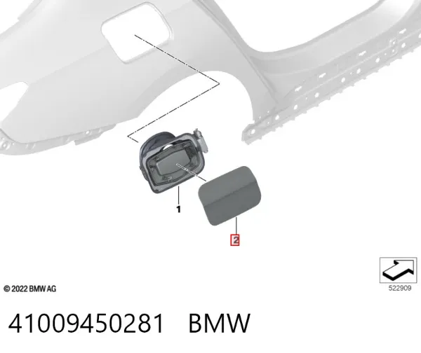 Лючок бензобака 41009450281 BMW