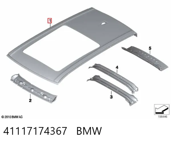 Дах 41117174367 BMW
