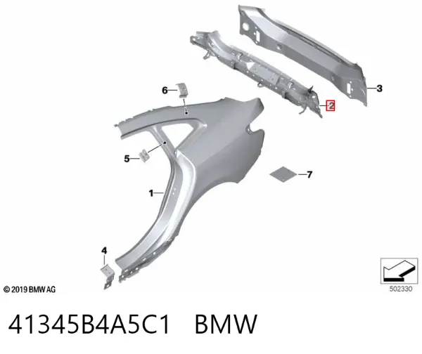  41345B4A5C1 BMW