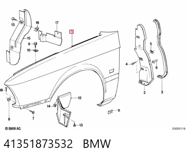 Крила BMW 5 E28